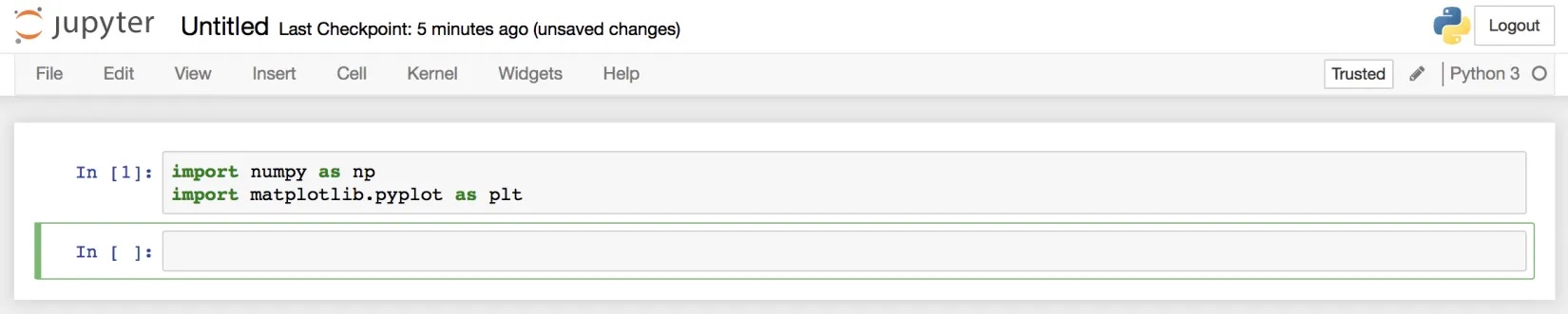 Importing libraries in a notebook cell