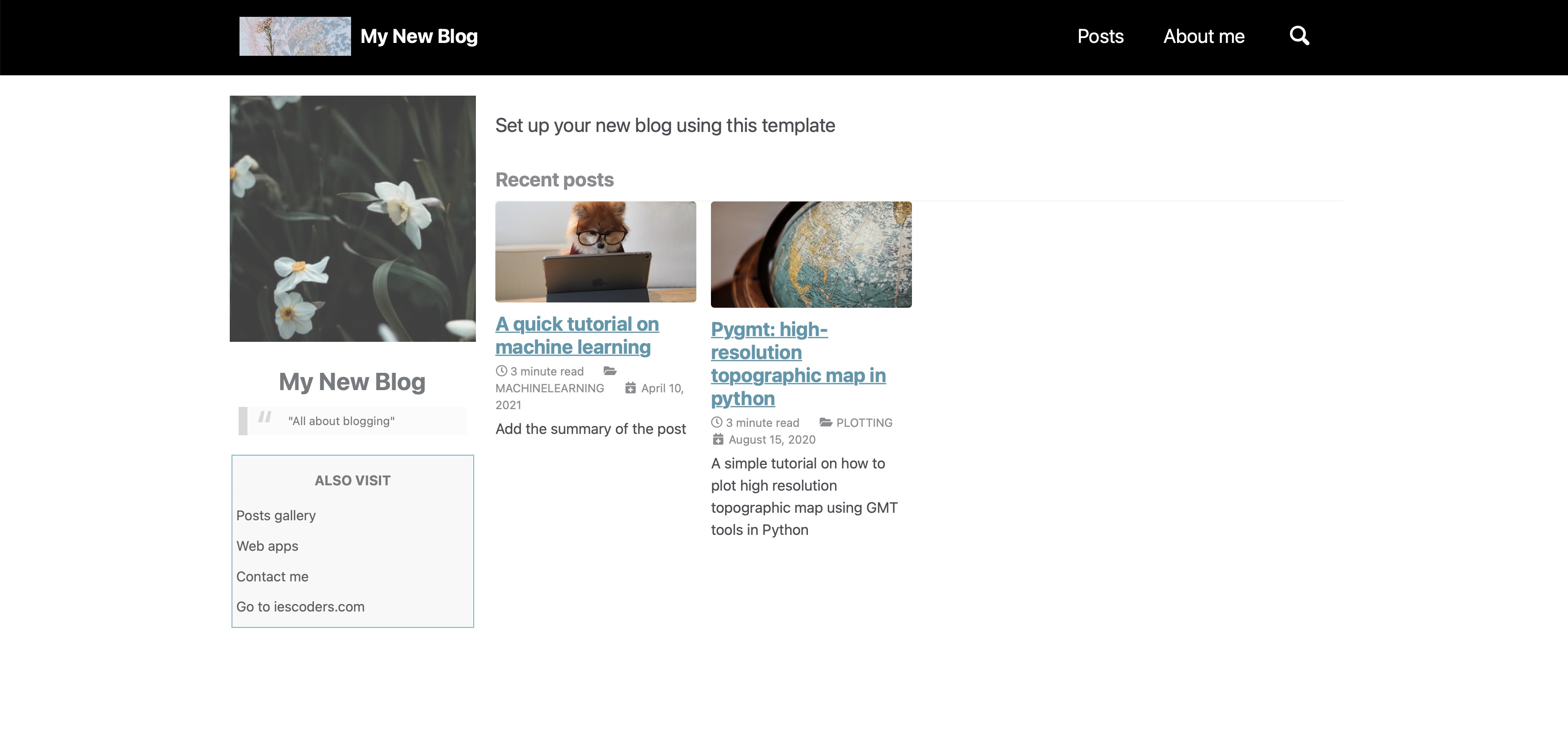 Unsplash image as Jekyll featured image